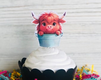 NOUVEAU ! Choix de cupcakes vache Highland !