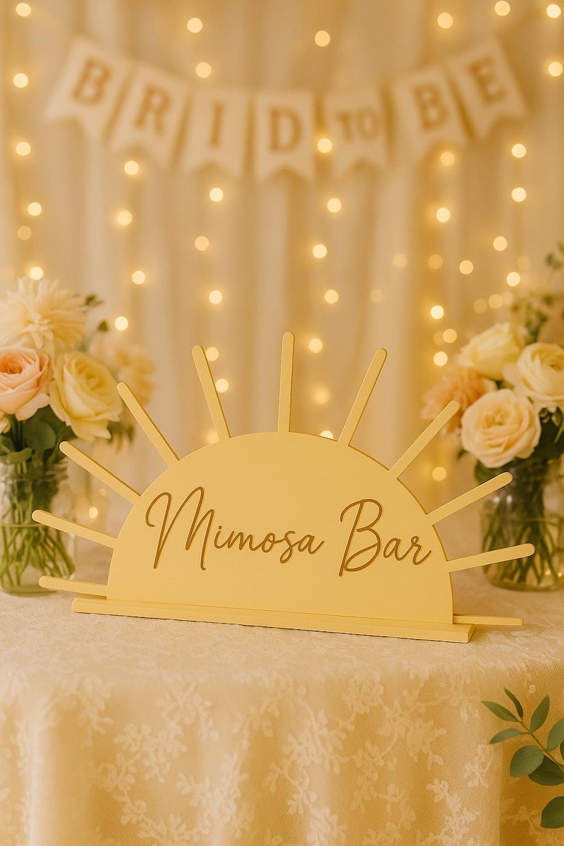 Sun Theme Centerpiece Sign: Babyparty-Geburtstagsfeier Dekor Bild 2