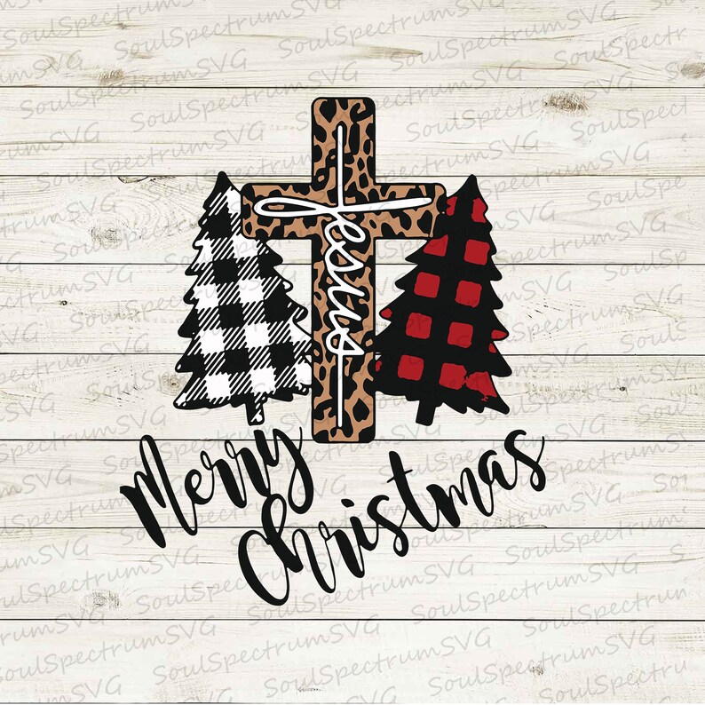 Jesus Cross Merry Christmas SVGMerry Christmas SVG Jesus  Etsy