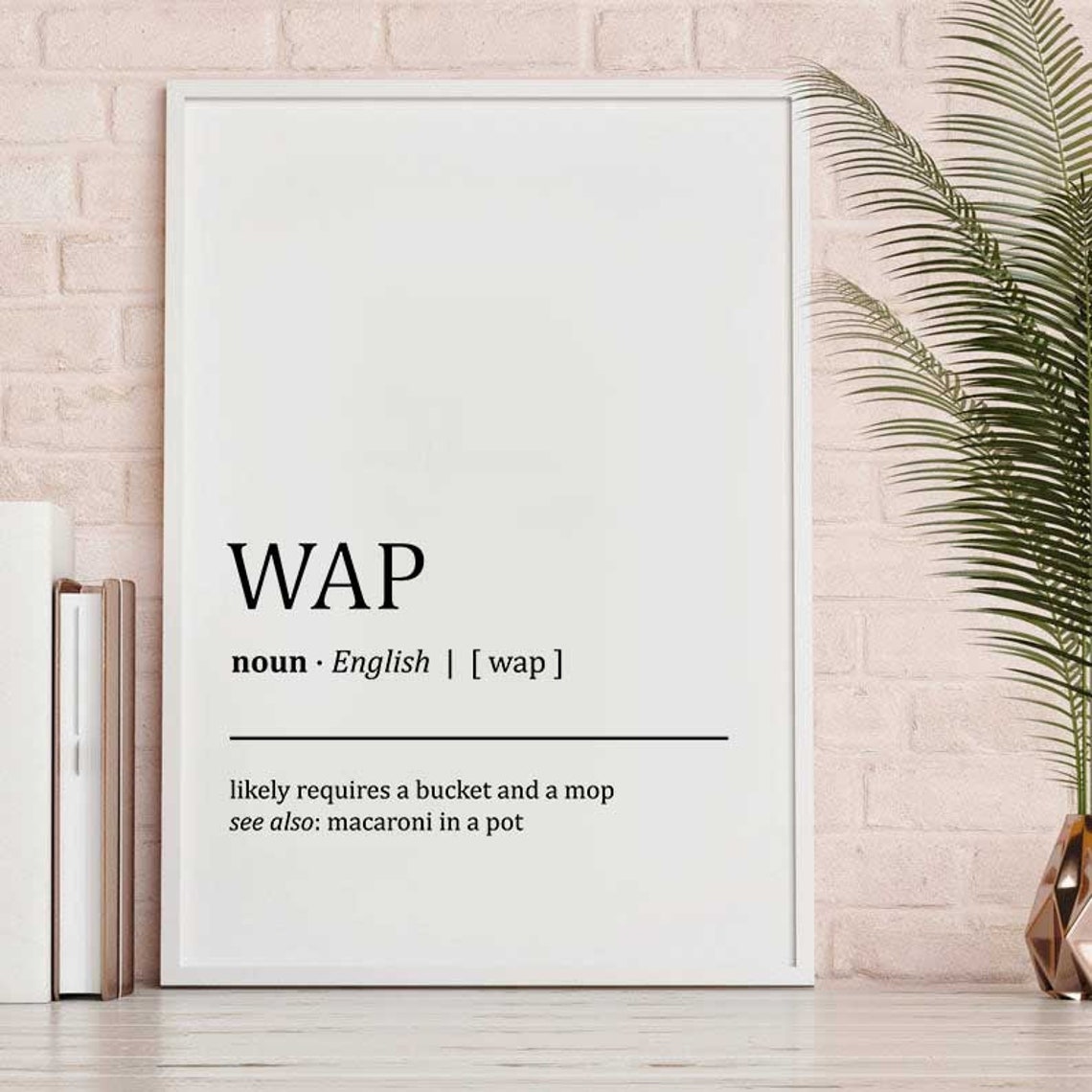 Wap Definition Print Printable Wall Art Dorm Room Gift Etsy