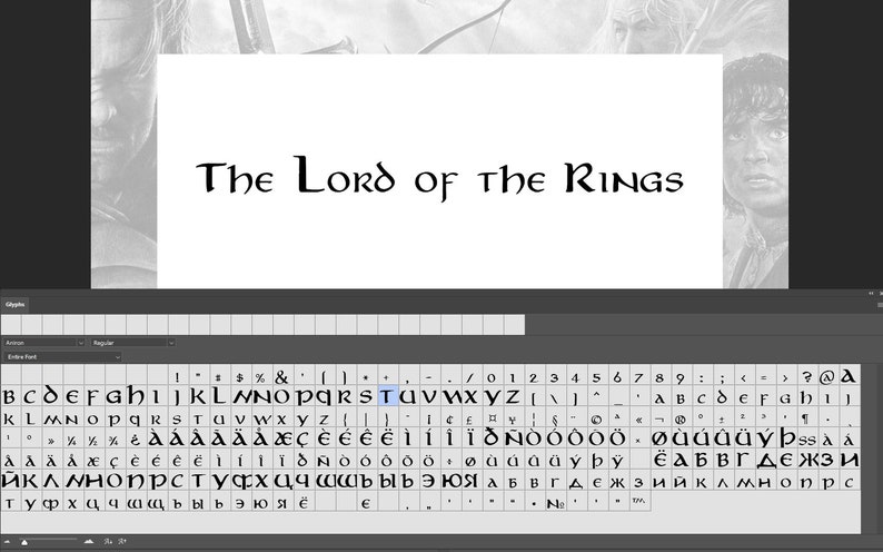 Lord of the Rings Font Cricut Fonts Lord of the Rings | Etsy