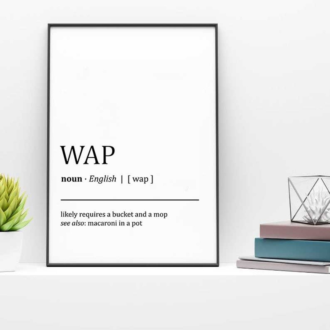 Wap Definition Print Printable Wall Art Dorm Room Gift Etsy