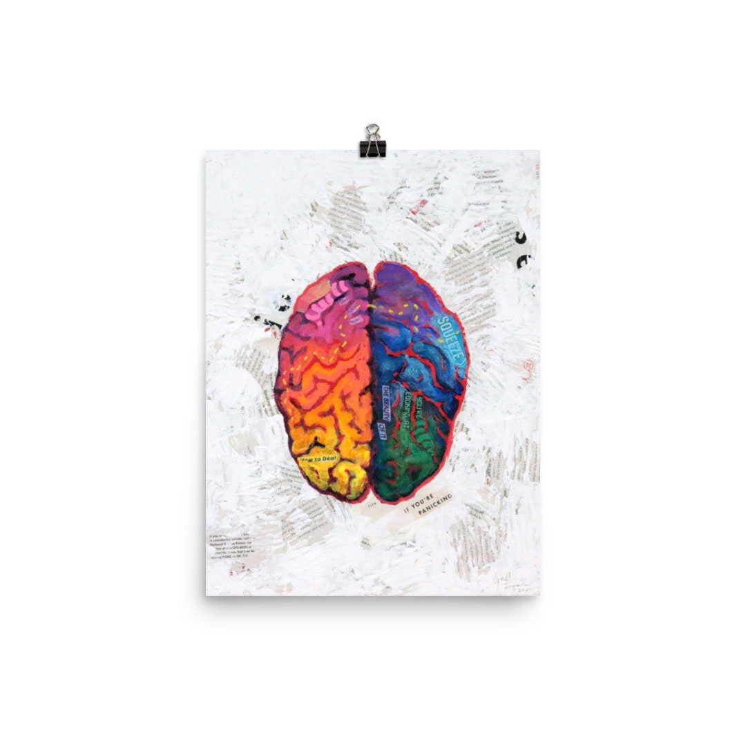 The Brain Fine Art Print Artwork for Women's Mental Health Awareness ...