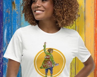 All the Cool Girls Vote T-Shirt | Feminist Graphic Tee | Women Empowerment Shirt | Protest Shirt | Relaxed Fit Cotton Tee