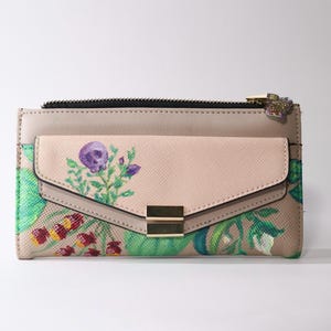 Handbemalte Geldbörse / Geldbörse / Clutch / Geldtasche / Portemonnaie