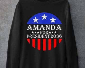 Amanda Gorman The New Dawn Blooms Crewneck Pullover Sweatshirt Unisex