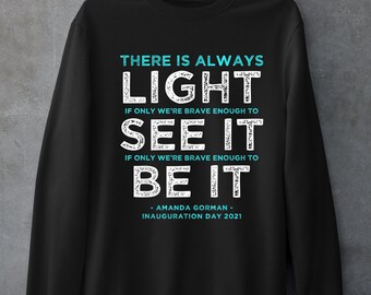 Amanda Gorman The New Dawn Blooms Crewneck Pullover Sweatshirt Unisex