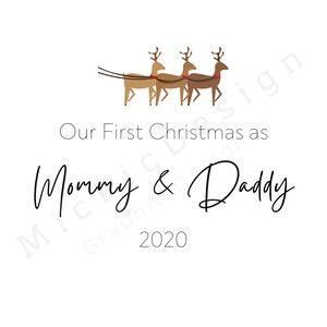 Il nostro primo Natale SVG-mamma e papà-svg-baby primo Natale svg-taglio file cricut-designs stampa svg-natale svg-christmas png