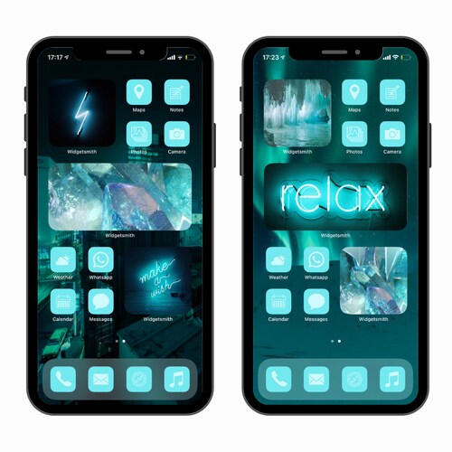 100 Ios 14 Neon Glow Icon Packicon Neon Pngios 14 Neonneon Etsy
