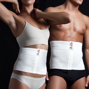 Merino Wool Elastic Belt Wrap Thermotherapy UNISEX Stomach Warmer Therapeutic Healing Kidney Warmer. Back Pain Reliever