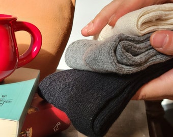 Wool Socks Knitting Pattern | 100% Merino Wool Socks | Wool Socks Men | Thigh Knitted Wool Socks | Socks Wool | Socks Men | Knit Wool