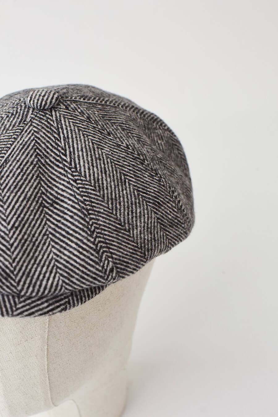 Hat Black White English Style Tweed Hat Mens Hat | Etsy