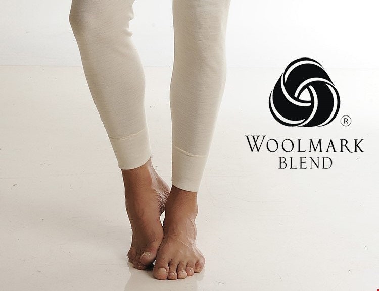 Wool Inner Pants 100% Merino Wool Men Pants Under | Men's Classic Midweight Waffle Pant ...