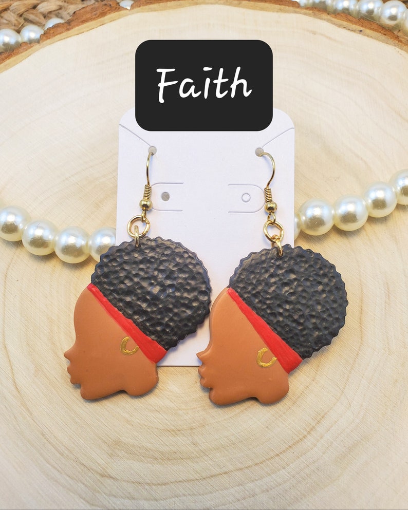 Afro Black Woman Earrings Natural Hair Black Girl Earrings Etsy