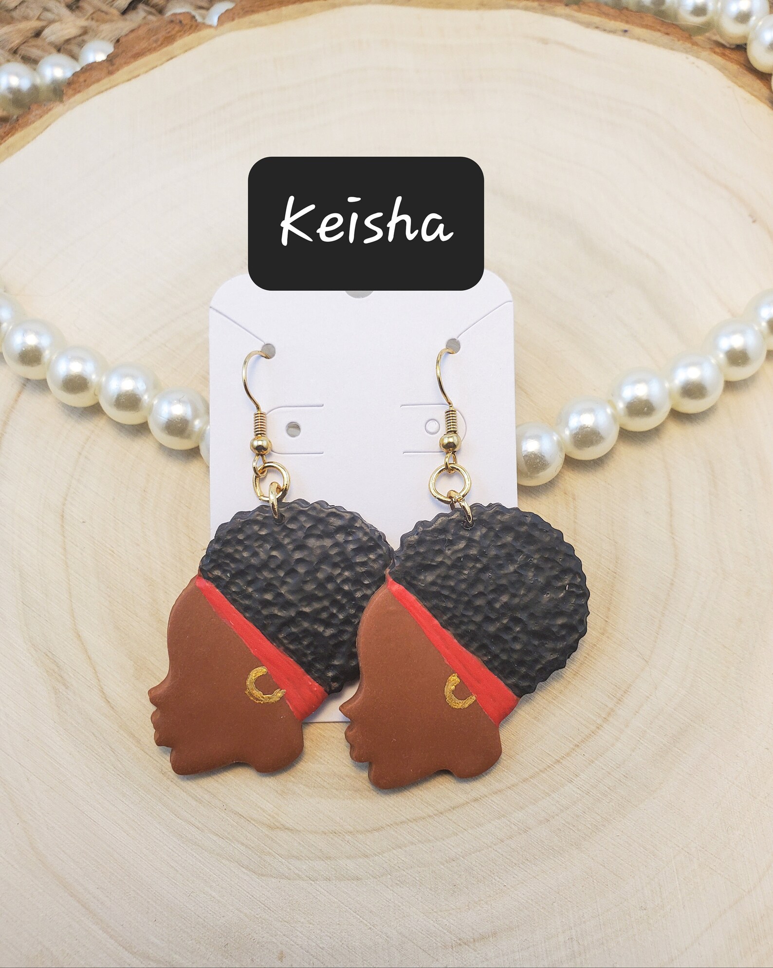 Afro Black Woman Earrings Natural Hair Black Girl Earrings Etsy