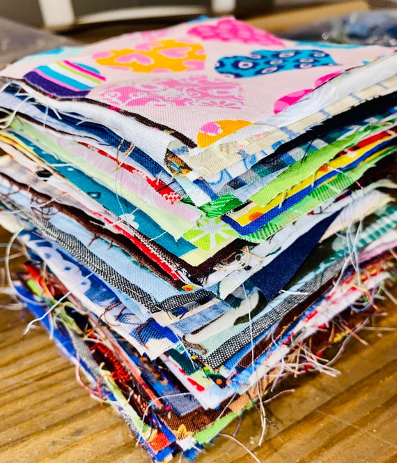 200 precut fabric squares size 4x4 inches