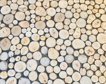 100 Birch Wood Slices: Rustic Wood Circles for Crafts & Decor
