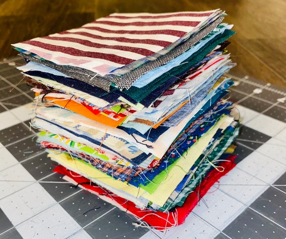 300 Precut 3 Inch Fabric Squares scrap Pack Assorted Fabric 