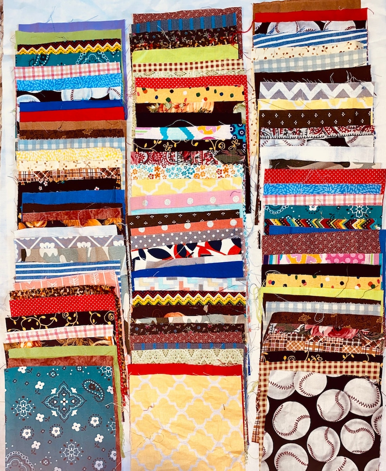 Precut Fabric Squares 5x5 Inches 100 Count of Assorted Etsy