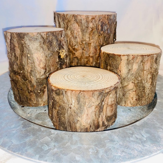 Live Edge Log Stumps Set of 5 Assorted Types Rustic Wood Decorations Rustic  Wedding, Rustic Table Centerpiece, Fairy Garden Decor -  Israel