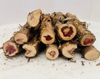 Small Cedar logs - set of 10 - wood sticks/logs -8” length - bundle of cedar - aromatic cedar logs- all natural craft logs