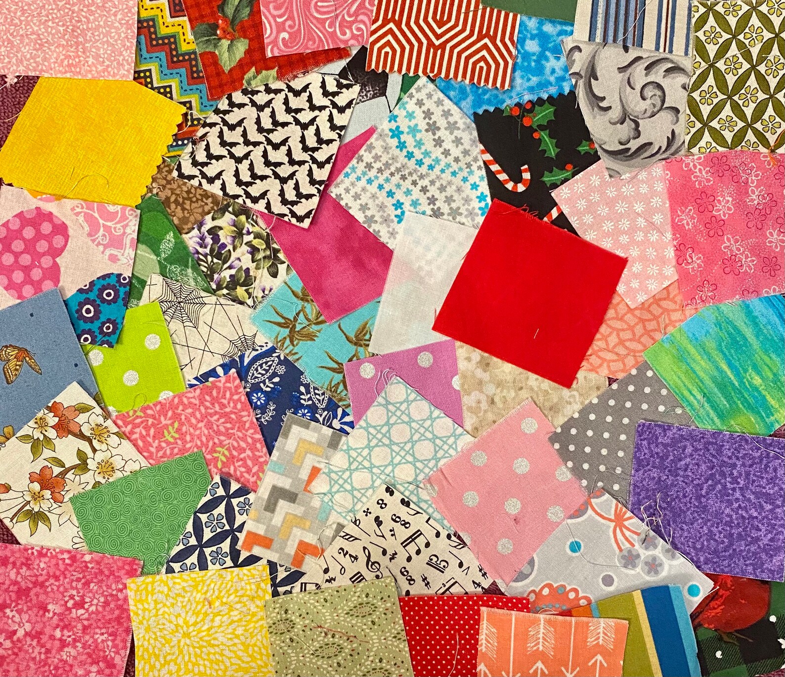 100 Assorted 2.5 Inch Fabric Squares Etsy