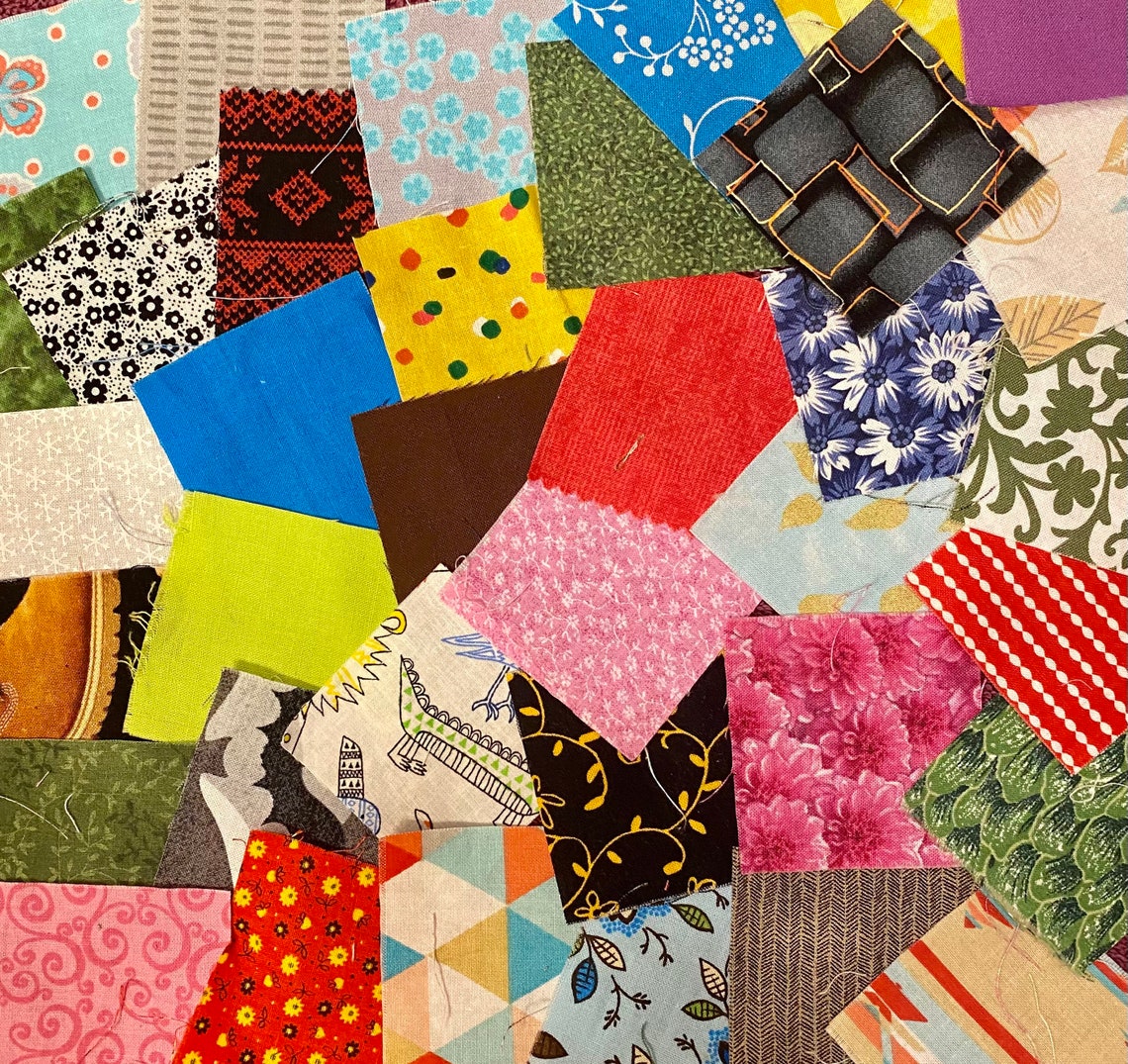 100 Assorted 2.5 Inch Fabric Squares Etsy