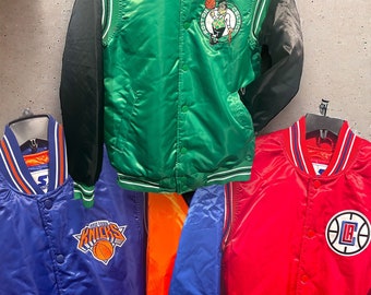 Starter - NBA Clippers Knicks Celtics Vintage Style Winter Jacket