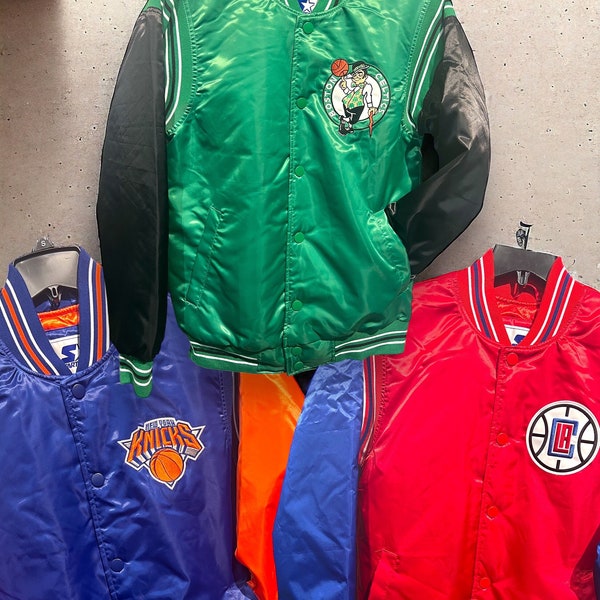 Starter - NBA Clippers Knicks Celtics Vintage Style Winter Jacket