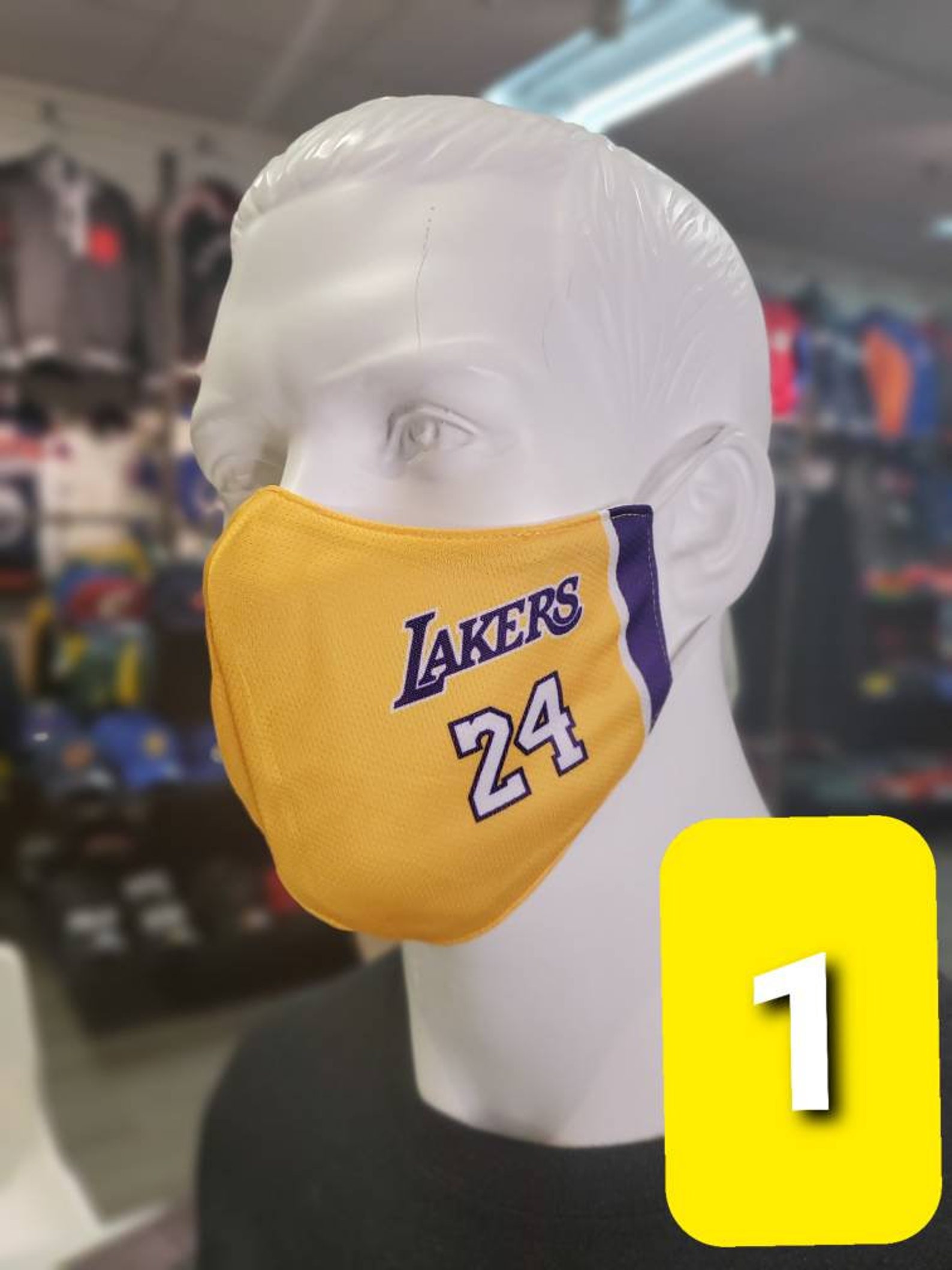 2 Pcs Kobe Bryant Face Masks Etsy