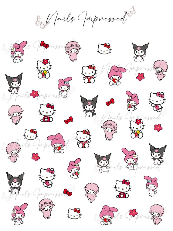 Hello Kitty and Friends Nail Decals Waterslide Nail Decals Nail Stickers  Nail Art Supplies and Accessories -  Hong Kong