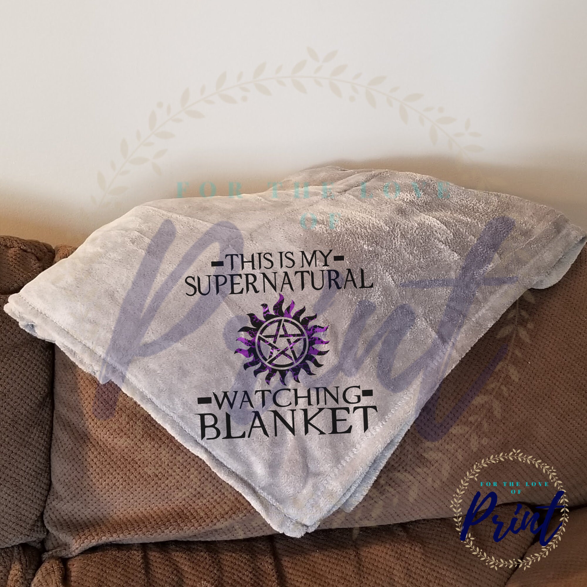 Supernatural Watching BlanketTV Show BlanketChristmas Etsy