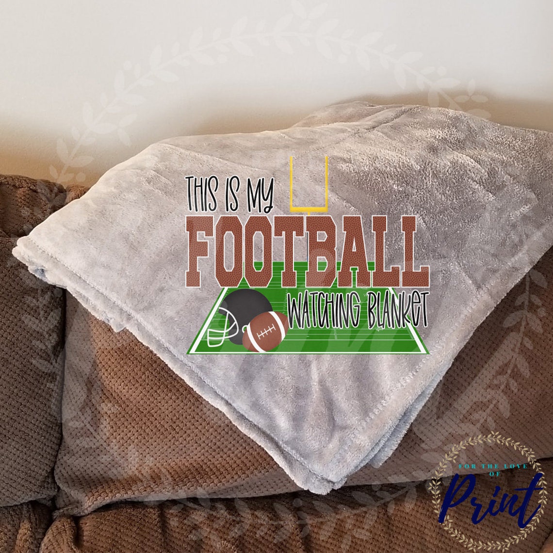 Football Watching BlanketFootball BlanketChristmas Etsy