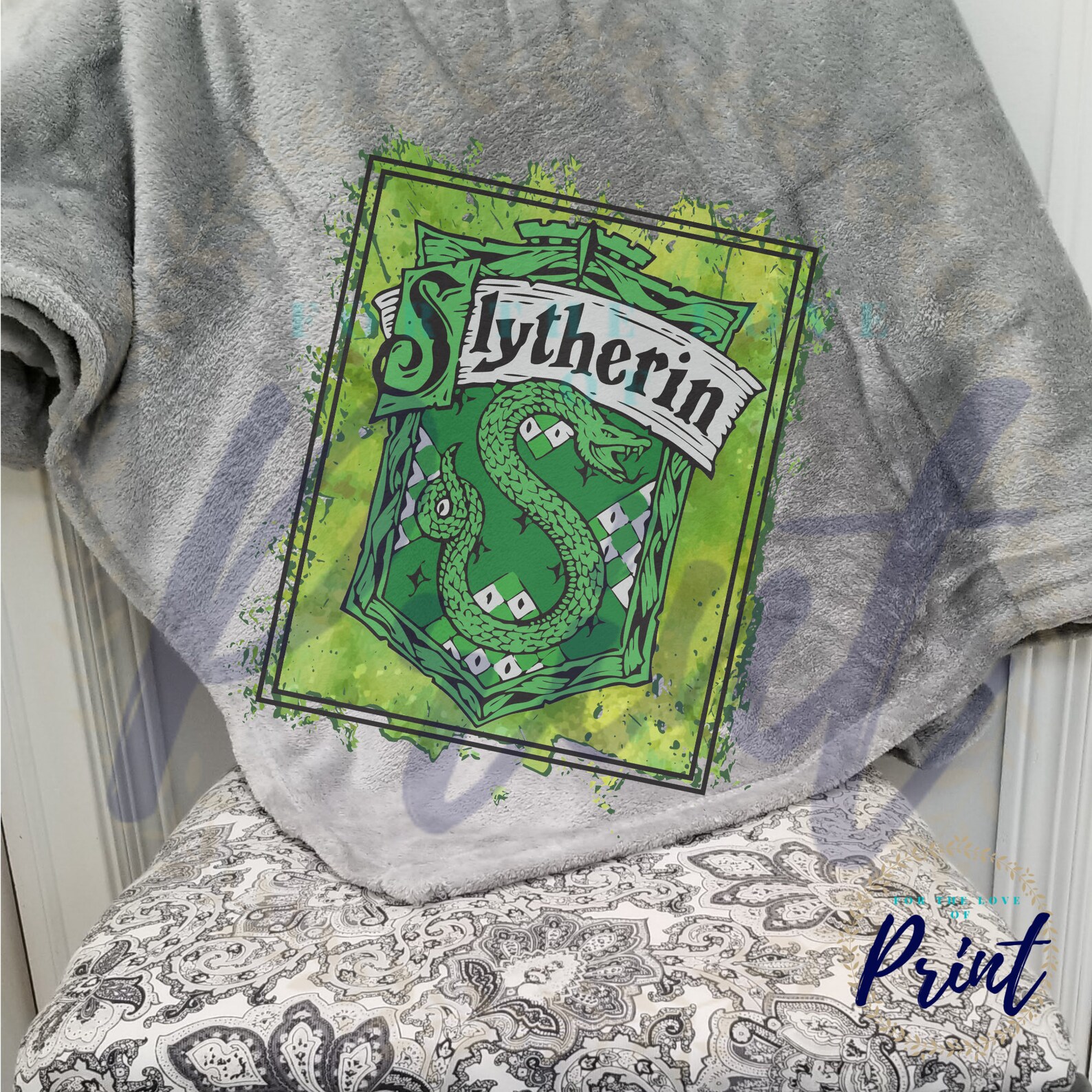 Slytherin Extra Large Throw Blanket Harry Potter Blanket Etsy