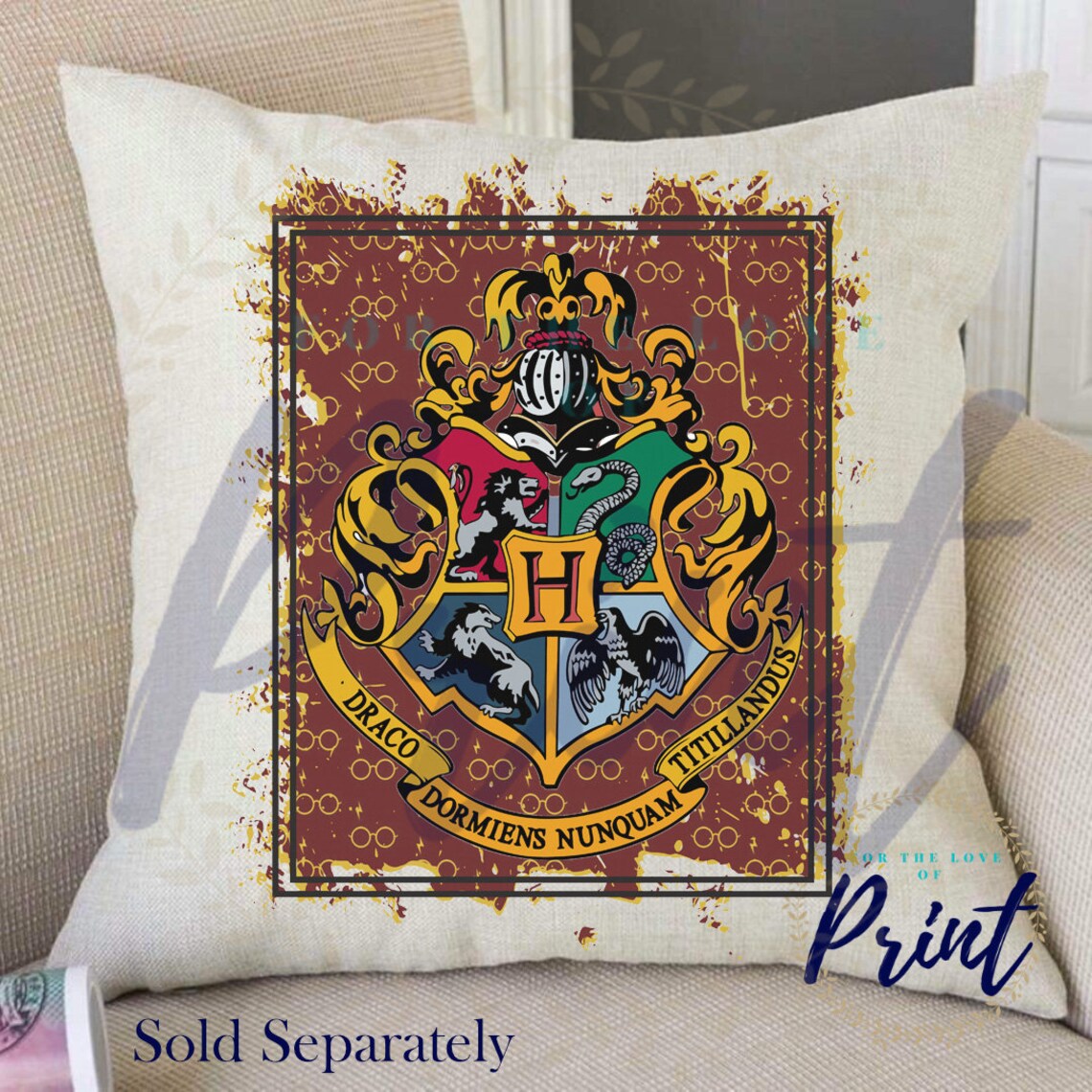 Harry Potter Pillow CaseGryffindore GiftHarry Potter Pillow Etsy