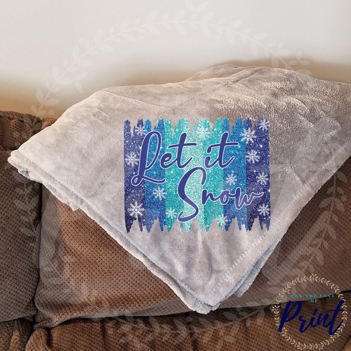Let It Snow BlanketSnowChristmas BlanketChristmas GiftGift Etsy