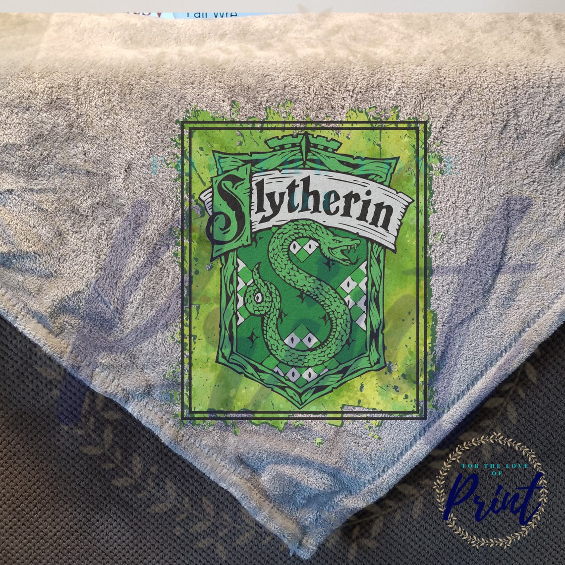 Slytherin Extra Large Throw Blanket Harry Potter Blanket Etsy