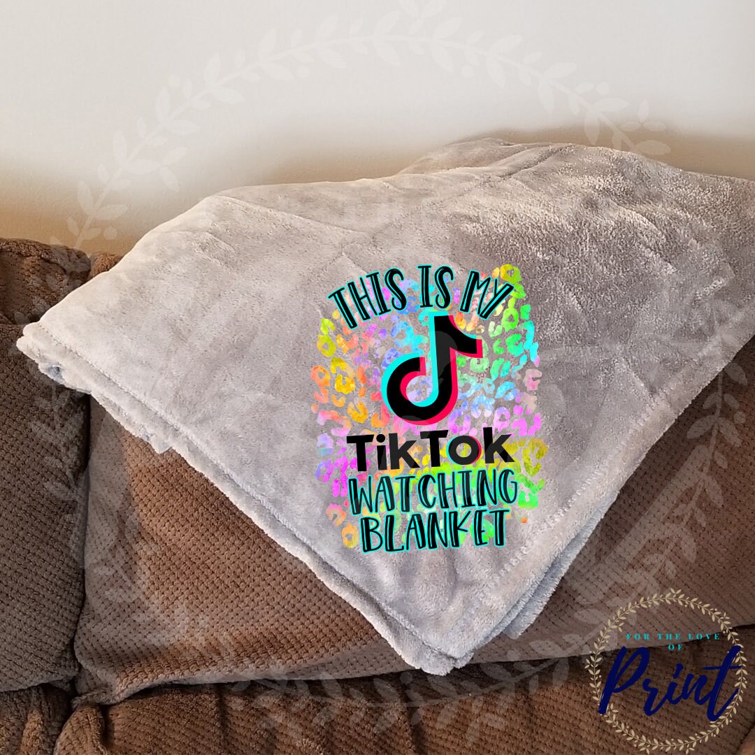 Tik Tok BlanketTik Tok Watching BlanketSoft Plush Etsy