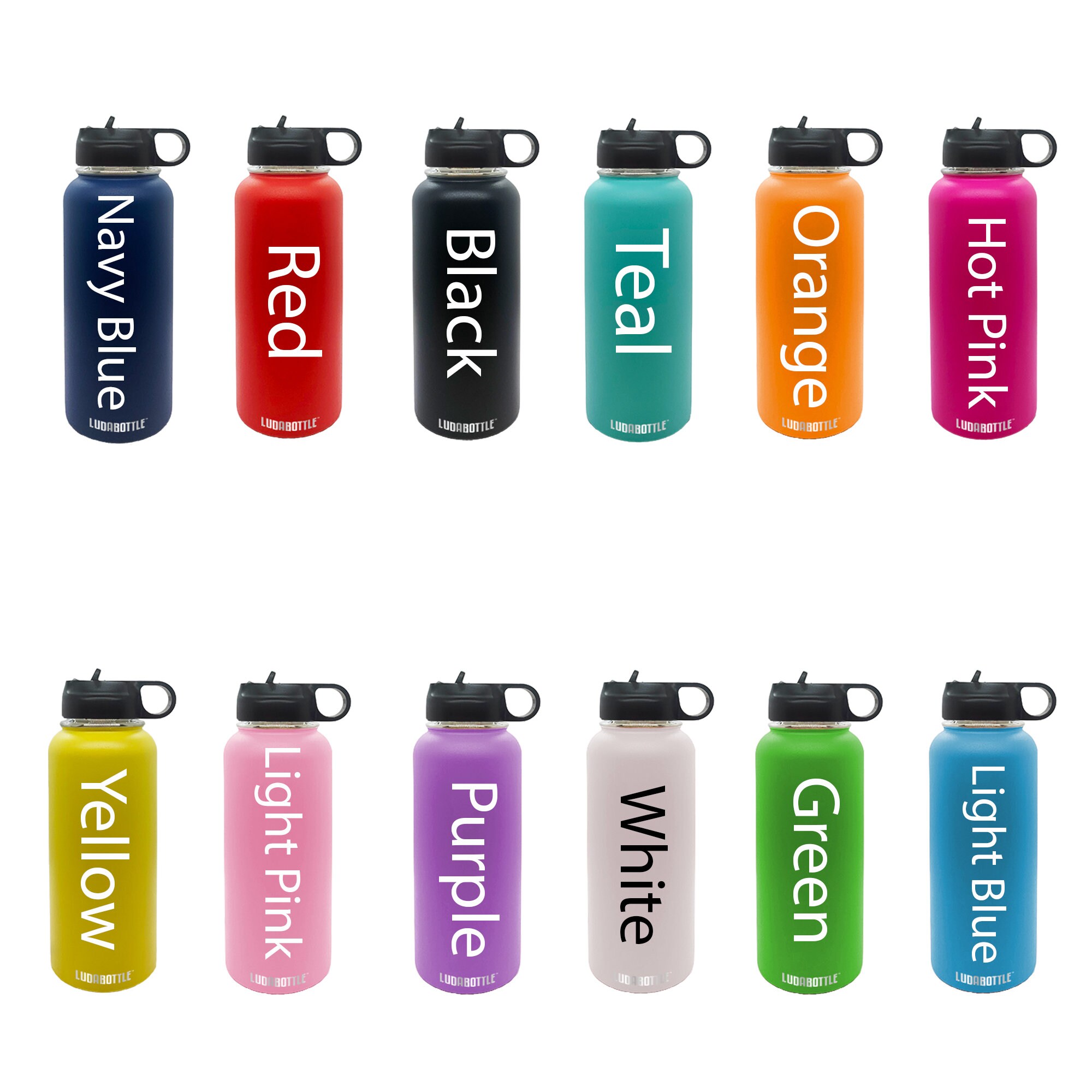 32oz Football Engraved Personalized Water Bottle With Straw Etsy