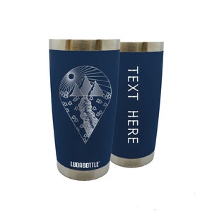 20oz Location Marker Engraved Personalized Tumbler With Standard Lid