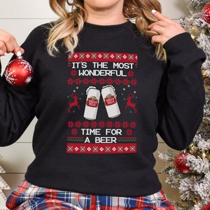 Cadeau de Noel pull de Noel pull de Noel Simpsons Homer cadeau de pull de Noel biere pull moche Stella pour fete Etsy Canada