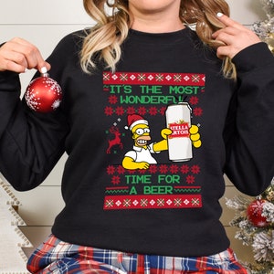 The Simpsons Christmas Sweater Etsy 