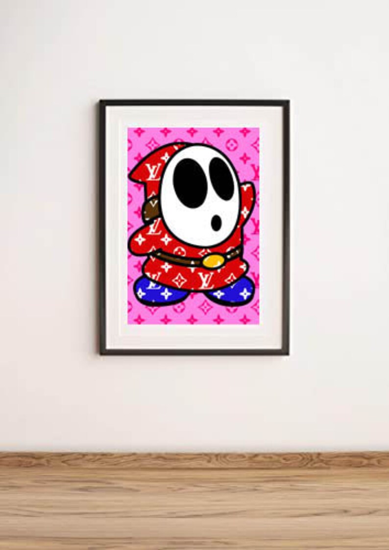 Wall Decor Louis Vuitton Pop Art Shy Guy Contemporary Art Pop Art Style Gicl\u00e9e Print Wall Art