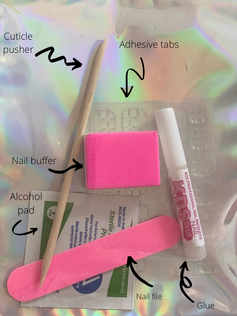 Red Flower Press on Nails Yellow Flower Nails Flower Art Etsy