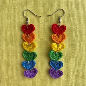 Pride Earrings - String of Hearts