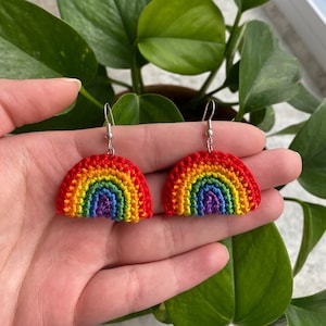 Rainbow Pride Earrings, Handmade Gifts for Women