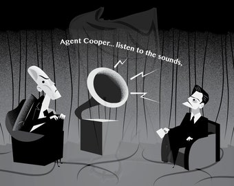 Twin Peaks: originele kunst in zwart-wit