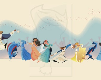 Hamilton hulpeloos 11 x 17 print - muziektheaterkunst