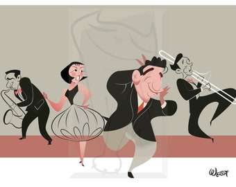 Louis Prima and Keely Smith - Original Art
