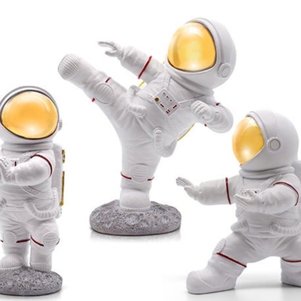 Joyvano Astronaut Figurines - Outer Space Room Decororative Figure for Home, Office, Desk - Spaceman Bedroom Decor